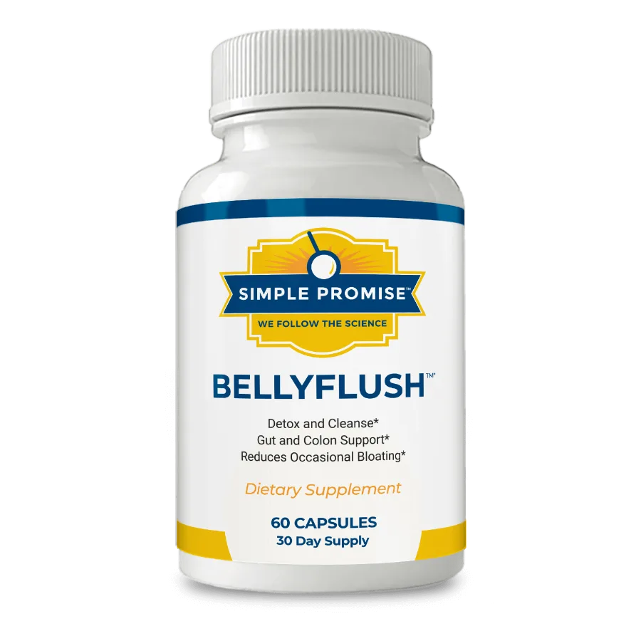 BellyFlush bottle by Simple Promise, 60 capsules